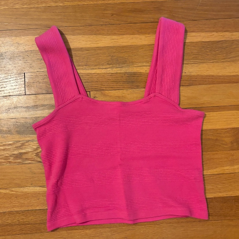 DAILY PRACTICE x Anthropologie Textured Square-Neck Tank
